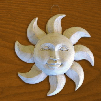 PENDENTE IN LEGNO NATURAL SOLE CM 20 - Image 2