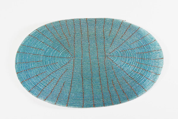 SOTTOPIATTI OVALI IN PERLINE CM 33X27 - Image 3