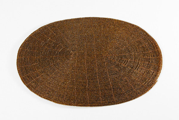 SOTTOPIATTI OVALI IN PERLINE CM 33X27 - Image 4