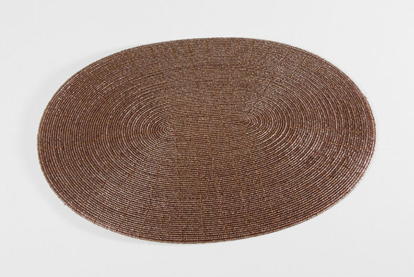 SOTTOPIATTI OVALI IN PERLINE CM 33X27 - Image 7