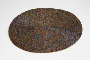 SOTTOPIATTI OVALI IN PERLINE CM 33X27