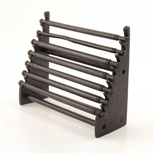 ESPOSITORE PER ANELLI 7 TUBI IN LEGNO