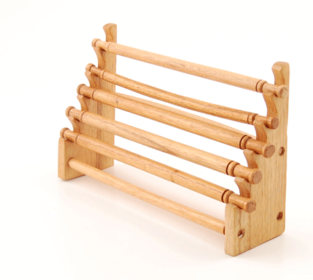 ESPOSITORE PER ANELLI 5 TUBI IN LEGNO - Image 2