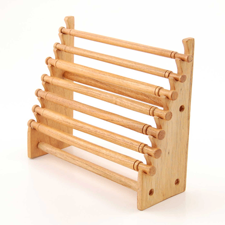 ESPOSITORE PER ANELLI 7 TUBI IN LEGNO - Image 2