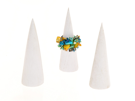 ESPOSITORI PER ANELLI A CONO IN LEGNO CM 10 - Image 5