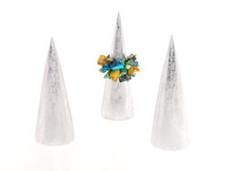 ESPOSITORI PER ANELLI A CONO IN LEGNO CM 10