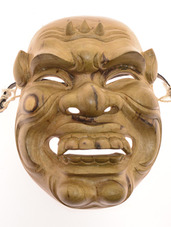 MASCHERA DEMONE 3 CORNETTI 14X19 CM