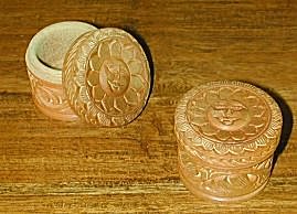 SCATOLA LEGNO NATURAL SOLE COPERCHIO A VITE CM 5