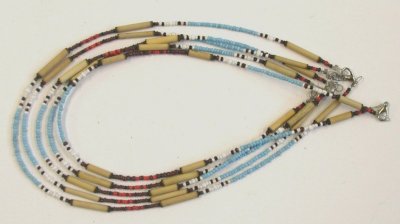 COLLARINI CON PERLINE E BAMBOO 1 FILO - Image 3