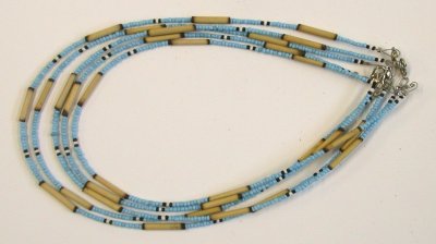 COLLARINI CON PERLINE E BAMBOO 1 FILO - Image 4