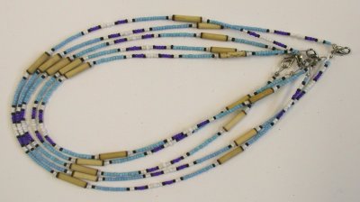 COLLARINI CON PERLINE E BAMBOO 1 FILO - Image 5