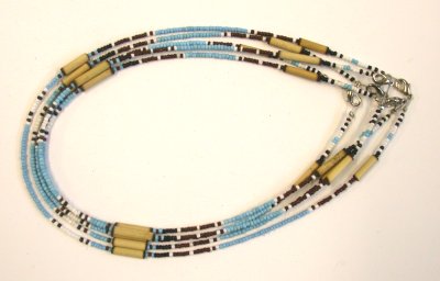 COLLARINI CON PERLINE E BAMBOO 1 FILO - Image 4