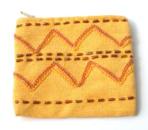 PORTAMONETINE IN COTONE CON RICAMO CM 8X6 - Image 3