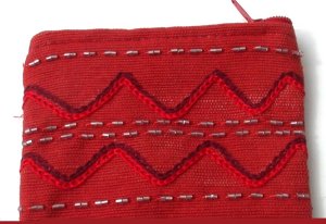 PORTAMONETINE IN COTONE CON RICAMO CM 8X6 - Image 4