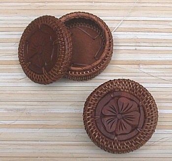 SCATOLA IN LEGNO E RATTAN CM 6 - Image 3