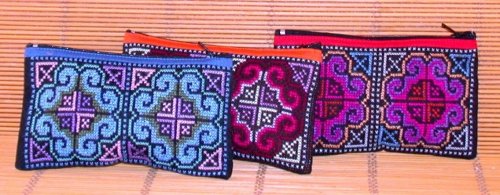 PORTAMONETINE RICAMI TRIBALI CM 15X8 - Image 2