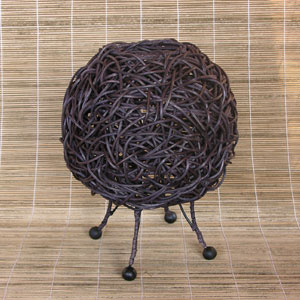 LAMPADA BALL IN RATTAN CM 30 - Image 4