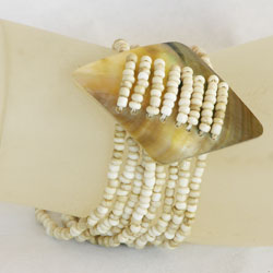 BRACCIALI PERLINE 8 FILI ROMBO MADREPERLA - Image 12