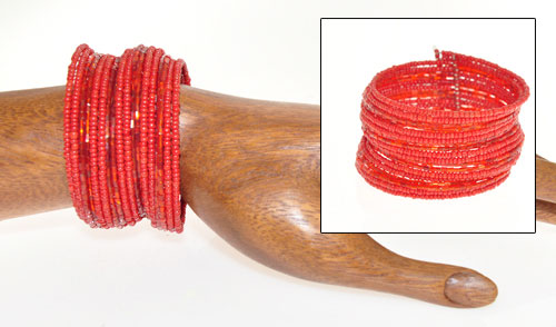 BRACCIALETTI RIGIDI CON PERLINE 18 FILI - Image 11