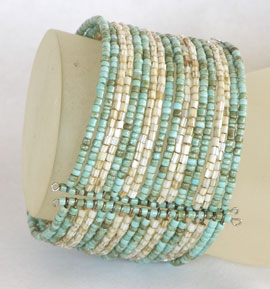 BRACCIALETTI RIGIDI CON PERLINE 18 FILI - Image 13