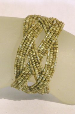 BRACCIALETTI DOPPIA TRECCIA CON PERLINE - Image 6