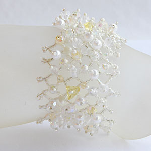 BRACCIALETTI A RETE CON PERLINE - Image 5