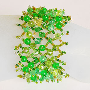 BRACCIALETTI A RETE CON PERLINE - Image 9