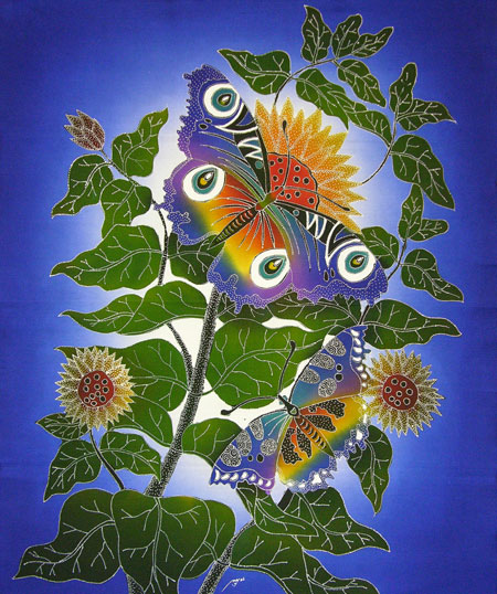 BATIK FARFALLE AUTORE NYSI CM 75X90 - Image 2