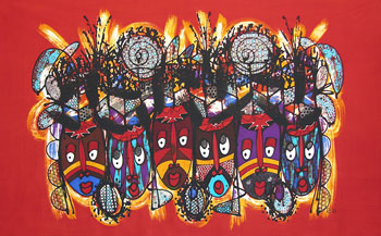 BATIK MASCHERE AUTORE ROBY CM 90X150 ORIZZONTALE