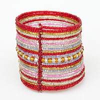 BRACCIALETTI RIGIDI CON PERLINE 25 FILI