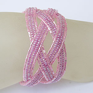 BRACCIALETTI DOPPIA TRECCIA CON PERLINE - Image 10