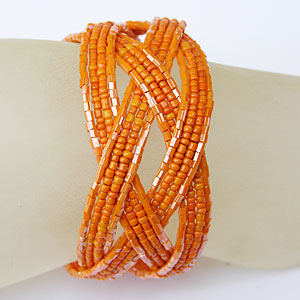 BRACCIALETTI DOPPIA TRECCIA CON PERLINE - Image 11