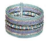 BRACCIALI RIGIDI CON PERLINE 15 FILI