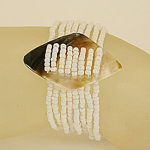 BRACCIALI PERLINE 8 FILI ROMBO MADREPERLA - Image 13