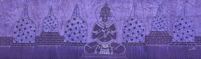 BATIK FIGURE TRADIZONALI AUTORE ZAI CM 45X150 ORIZZONTALE - Image 2