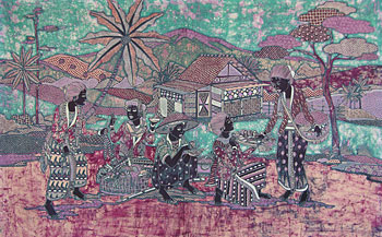 BATIK NEL VILLAGGIO AUTORE JAKA CM 90X150