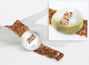 BRACCIALI PERLINE PEPESALE MADREPERLA TONDO