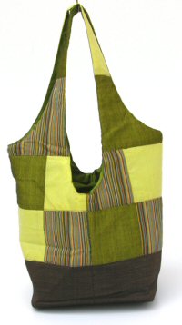 BORSA SECCHIELLO IN COTONE PATCHWORK CM 28X28X22