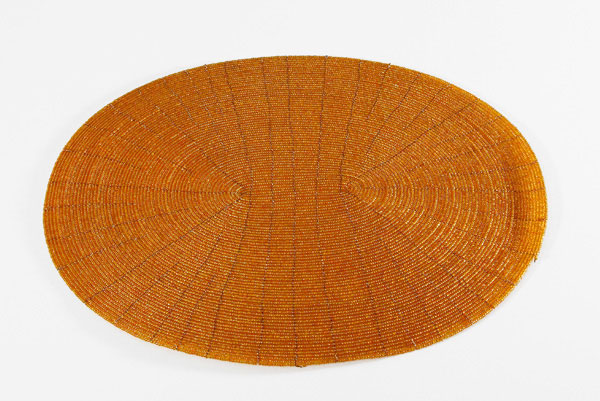 SOTTOPIATTI OVALI IN PERLINE CM 33X27 - Image 9