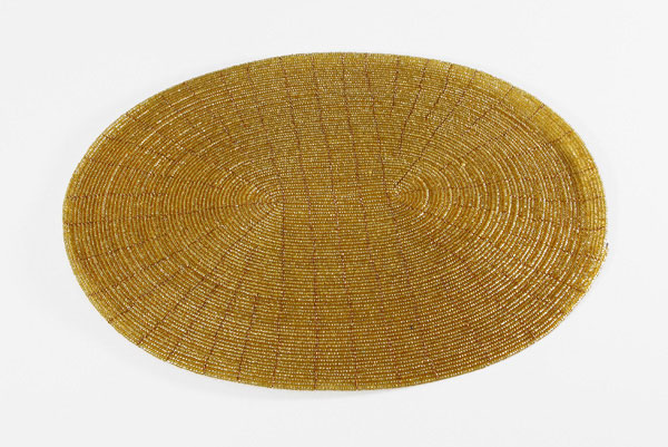 SOTTOPIATTI OVALI IN PERLINE CM 33X27 - Image 11