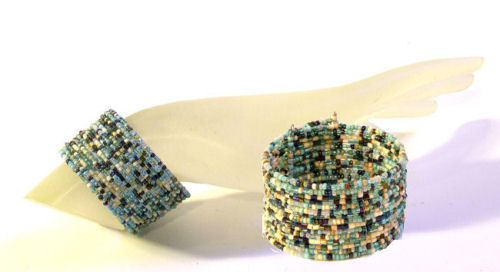 BRACCIALI RIGIDI 15 FILI PERLINE PEPESALE - Image 12