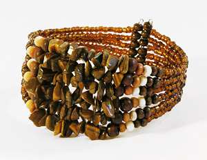 BRACCIALI RIGIDI 6 FILI CON PERLINE E PIETRE - Image 11