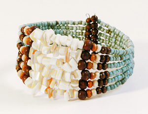 BRACCIALI RIGIDI 6 FILI CON PERLINE E PIETRE - Image 12