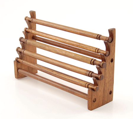 ESPOSITORE PER ANELLI 5 TUBI IN LEGNO - Image 4