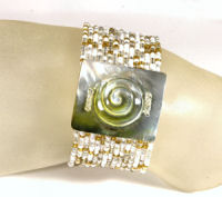 BRACCIALI RIGIDI CON MADREPERLA INTARSIATA