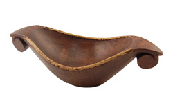 CIOTOLA/PORTAFRUTTA IN MOGANO LOMBOK CM 50