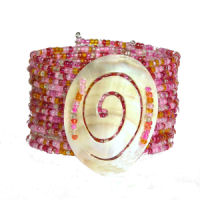 BRACCIALI RIGIDI CON MADREPERLA SPIRALE