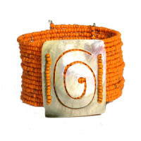 BRACCIALI RIGIDI CON MADREPERLA SPIRALE