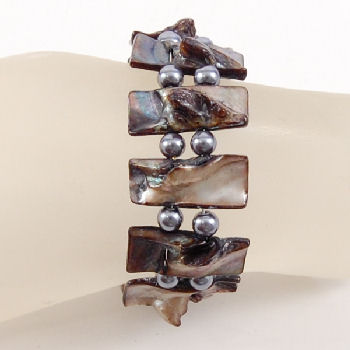 BRACCIALI RIGIDI APERTI MADREPERLA COLORATE - Image 9