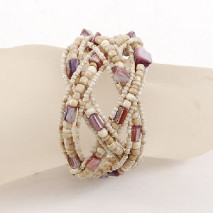 BRACCIALI RIGIDI DOPPIA TRECCIA C/MADREPERLA - Image 10